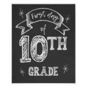 1e dag 10e klas, eerste schooldag, tweedejaars foto afdruk (Voorkant)