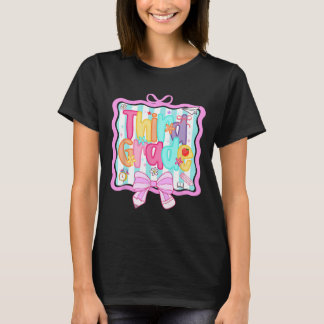 1e dag van de 3e klas preppy ck naar school derde  t-shirt