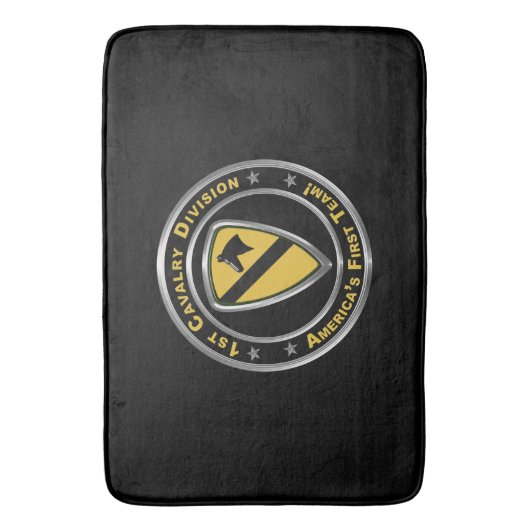 1e divisie Cavalry Badmat (Voorkant Verticaal)