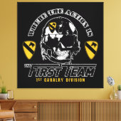 1e divisie Cavalry Canvas Afdruk (Insitu (Woonkamer))
