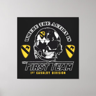 1e divisie Cavalry Canvas Afdruk