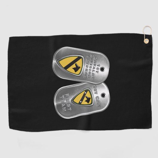 1e divisie Cavalry Golfhanddoek (Horizontaal)