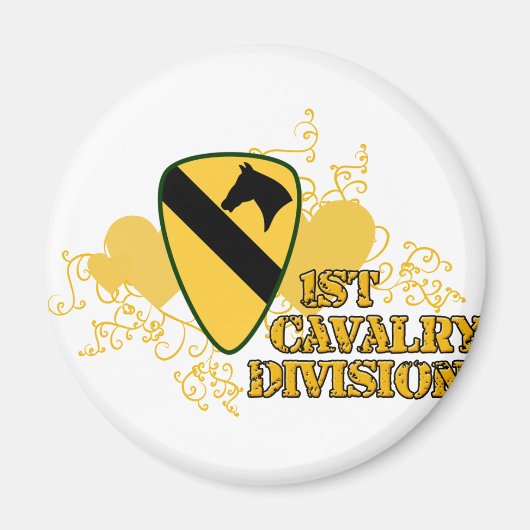 1e divisie Cavalry Magneet (Voorkant)