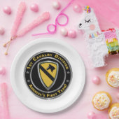 1e divisie Cavalry Papieren Bordje (Feest)