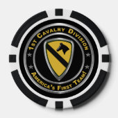 1e divisie Cavalry Poker Chips (Voorkant)