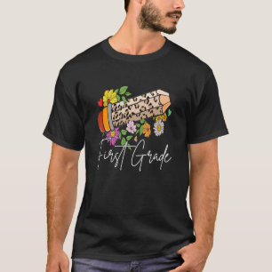 1e eersteklas luipaard potlood bloem schattige ler t-shirt