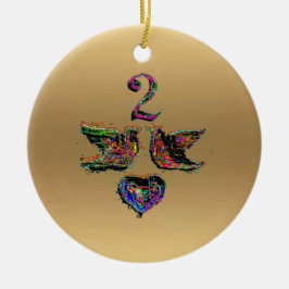 1e en 2e dag van de eerste en de tweede dag van de keramisch ornament