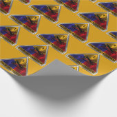 1e Gepantserde Divisie Silver Gelijst Patch Cadeaupapier (Hoek)