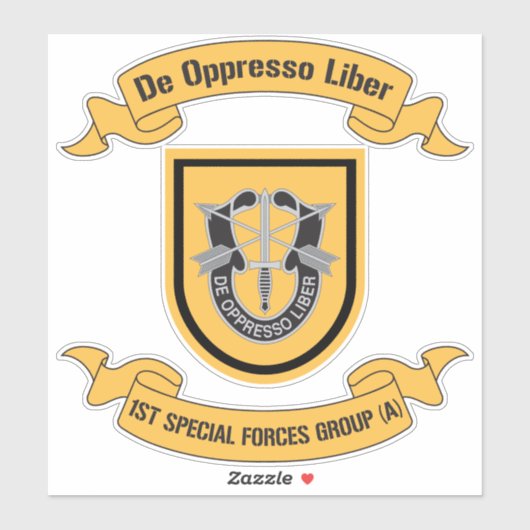 1e groep speciale strijdkrachten (luchtlandingstro sticker (Vel)