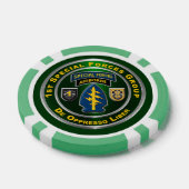 1e groep speciale strijdkrachten poker chips (Enkel)