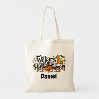 1e Halloween Pompoen Persoonlijke Baby Tote Bag