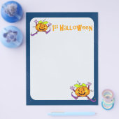 1e Halloween Pumpkin Scrapbook Paper 2 Flyer (Enkel)