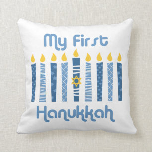 1e Hanukkah Candles Kussen