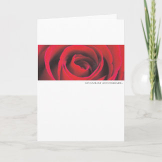 1e huwelijksverjaardag rozen wenskaart kaart