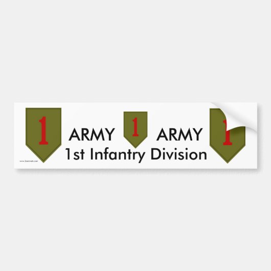1e Inf Div-kabel/1 Bumpersticker (Voorkant)