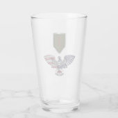 1e Infanterie Div "Big Red One" Eagle Glas (Achterkant)