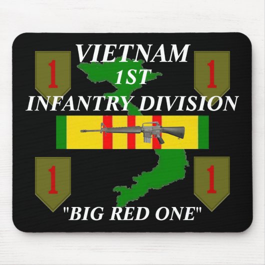 1e infanterie Vietnam Mousepad Muismat (Voorkant)