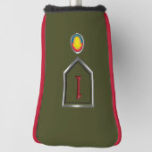 1e infanteriediv "Big Red One" Golfheadcover (Draai 90)