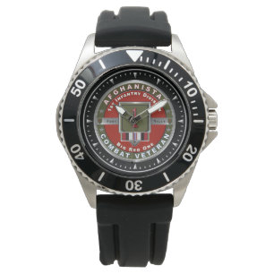 1e Infanteriedivisie Afghanistan Veteraan Horloge