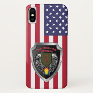1e infanteriedivisie "Big Red One" iPhone X Hoesje