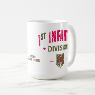 1e Infanteriedivisie "Big Red One" Custom Koffiemok