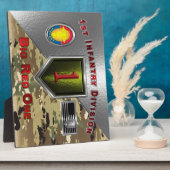 1e infanteriedivisie "Big Red One" Fotoplaat (Zijkant)