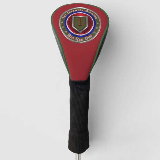 1e infanteriedivisie "Big Red One" Golfheadcover (Voorkant)