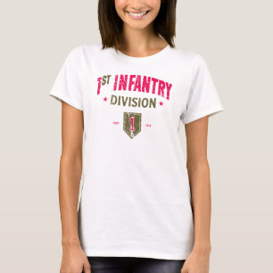 1e Infanteriedivisie "Big Red One" in nood T-shirt