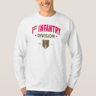 1e Infanteriedivisie "Big Red One" in nood T-shirt