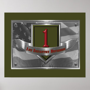 1e infanteriedivisie "Big Red One" Poster