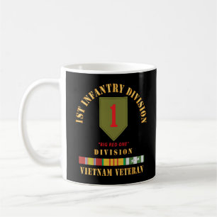 1e Infanteriedivisie - Big Red One - Vietnam Vet Koffiemok