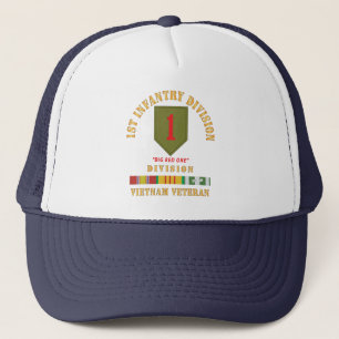 1e Infanteriedivisie - Big Red One - Vietnam Vet Trucker Pet