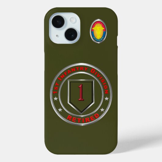 1e infanteriedivisie Case-Mate iPhone case (Achterkant)