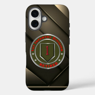 1e Infanteriedivisie gepensioneerde veteraan iPhone 16 Hoesje