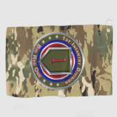 1e infanteriedivisie golfhanddoek (Horizontaal)