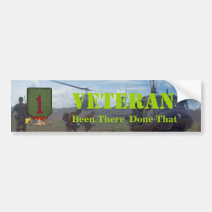 1e infanteriedivisie naam oorlog veto bumper stick bumpersticker