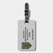 1e Infanteriedivisie Patch Bagagelabel (Voorkant verticaal)