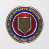 1e infanteriedivisie raamsticker (Vel)