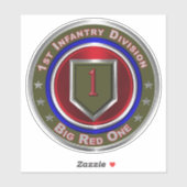 1e infanteriedivisie sticker (Vel)