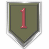 1e infanteriedivisie sticker (Voorkant)