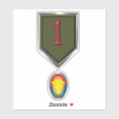 1e infanteriedivisie sticker (Vel)