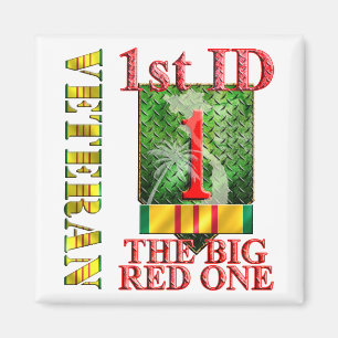 1e Infanteriedivisie Vietnam Veteraan Magneet