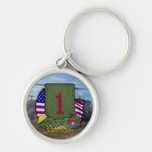 1e infanteriedivisie Vietnam veteranen Keycha Sleutelhanger