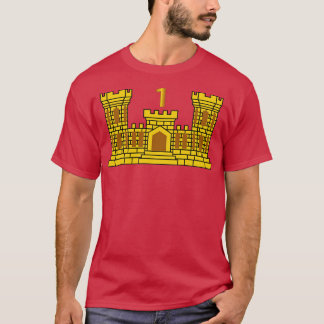1e Ingenieursbataljon w Nummer wo Txt T-shirt