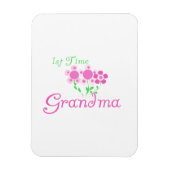 1e keer Grootmaroze bloemen cadeautjes Magneet (Verticaal)