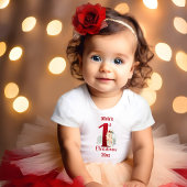 1e kerst Schattige herten bos naam meisje