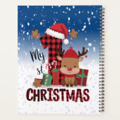 1e Kerstman Hoed Witte Sneeuw Baby Rendier Planner (Achterkant)