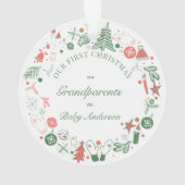 1e Kerstmis als grootouders Ornament (achterkant)
