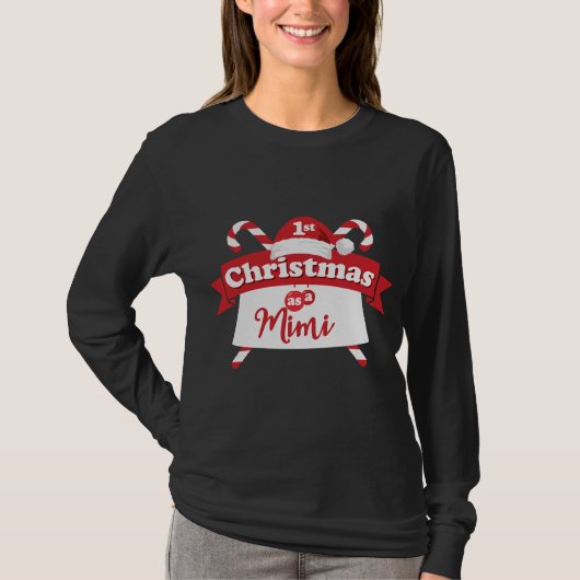 1e Kerstmis als Mimi T-shirt (Voorkant)