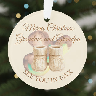 1e Kerstmis Oma & Opa - Babylaarsjes Ornament